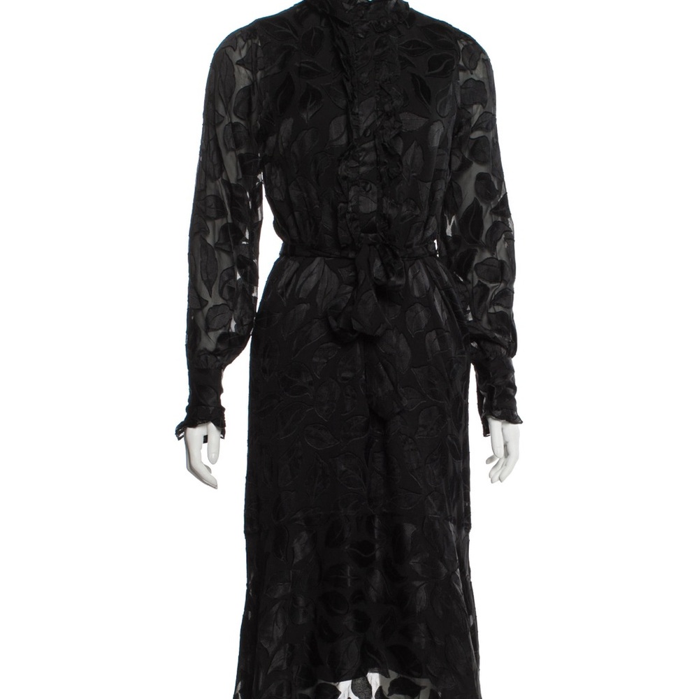 Equipment Black Dress midi length size xs